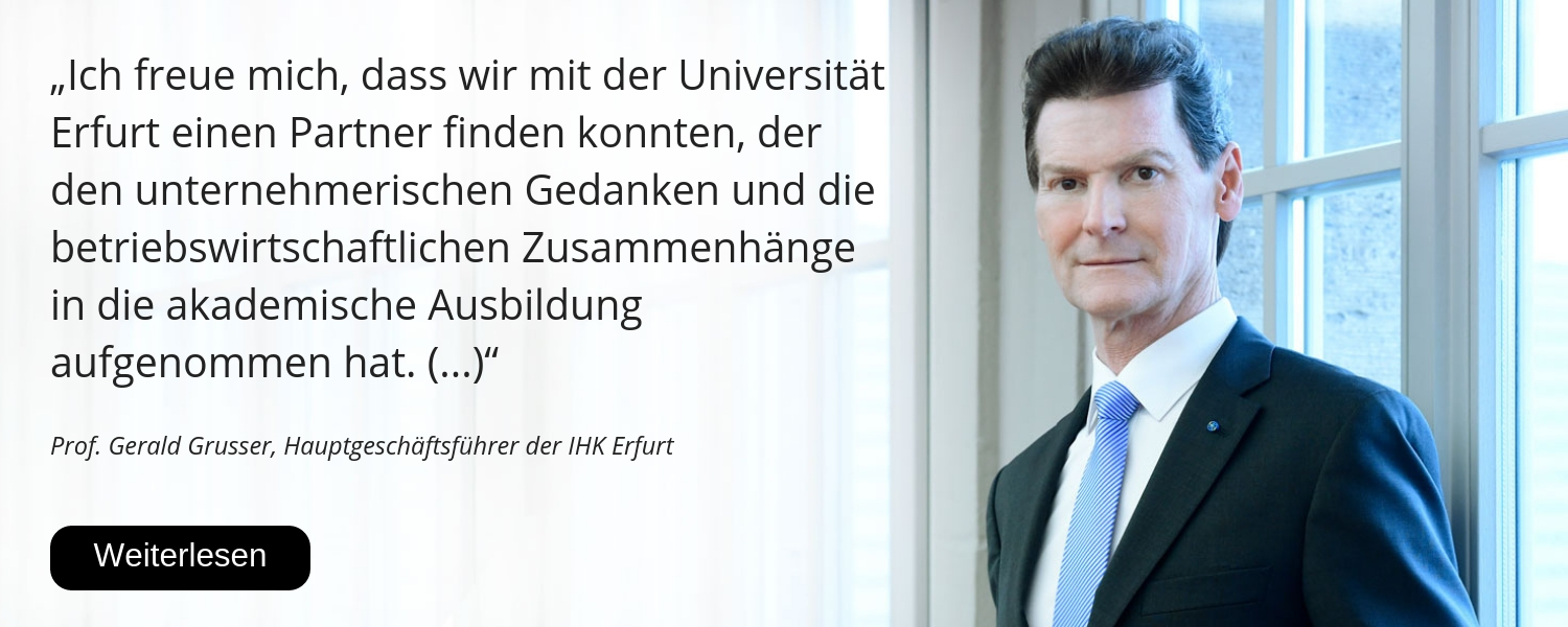 Gerald Grusser, IHK Erfurt, 25 Jahre Uni Erfurt