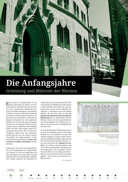 Austellungsposter Blütezeit Alte Uni Erfurt