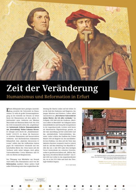 Ausstellungsposter Humanismus und Reformation Erfurt
